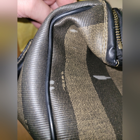 🖤💛FENDI Mini Vintage Penguin Striped Satchel - Picture 11 of 14